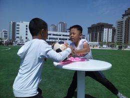 Laughter and Optimism of Children Overflows a New Street